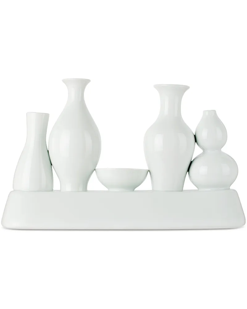 POLSPOTTEN White Shanghai Vase White