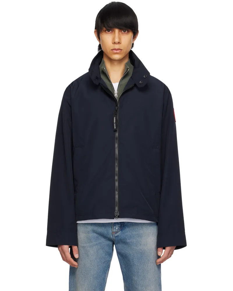 Canada Goose Navy Rosedale Jacket Atlantic