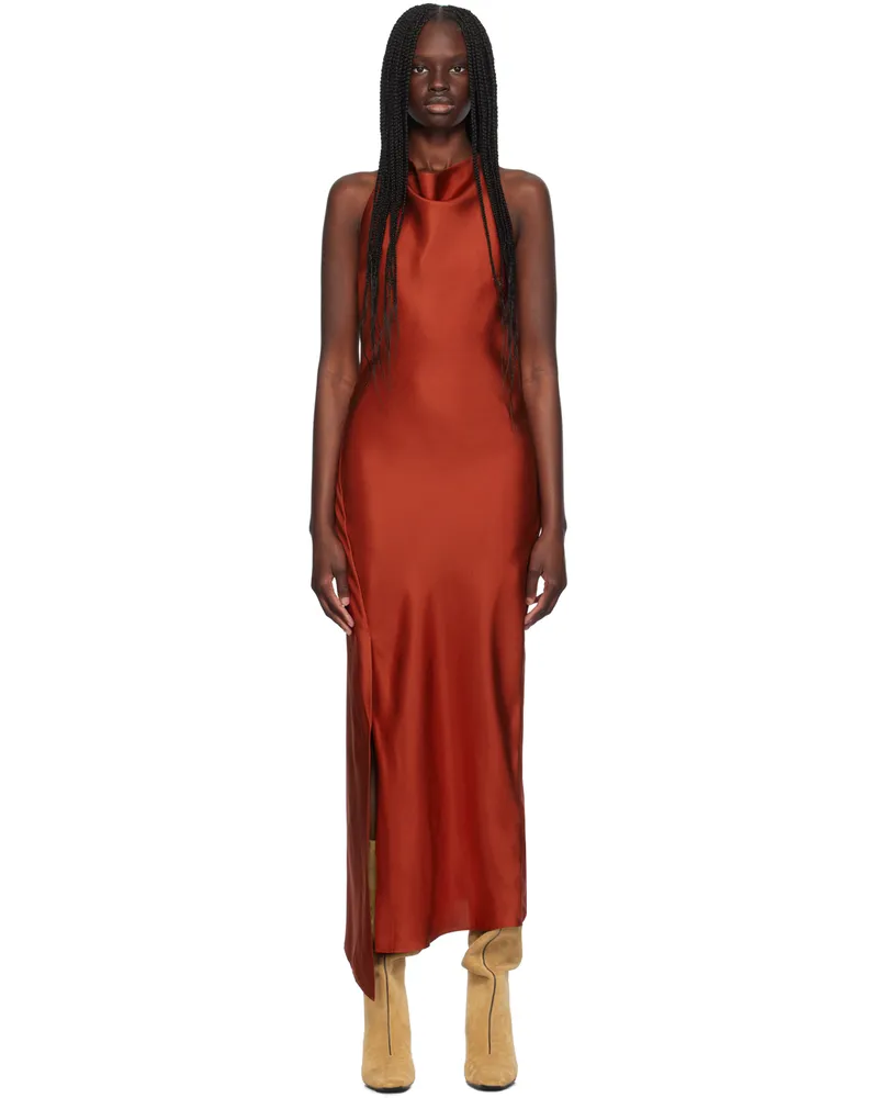 Róhe Red Halter Midi Dress 603
