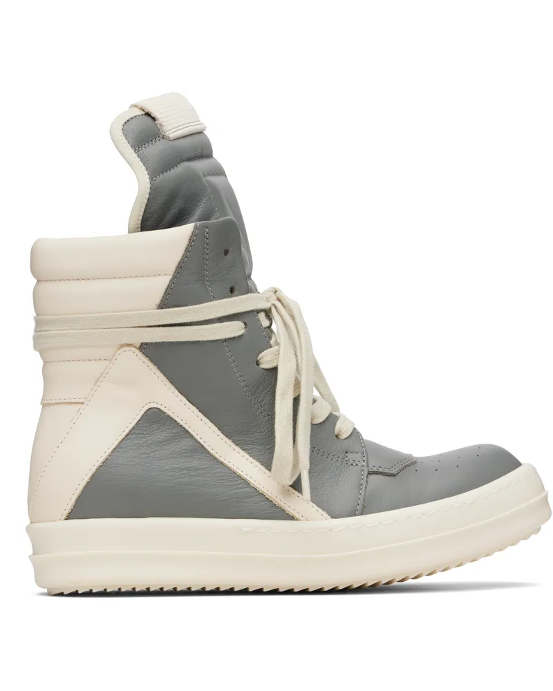 Rick Owens Gray Concordians Geobasket Sneakers 0611