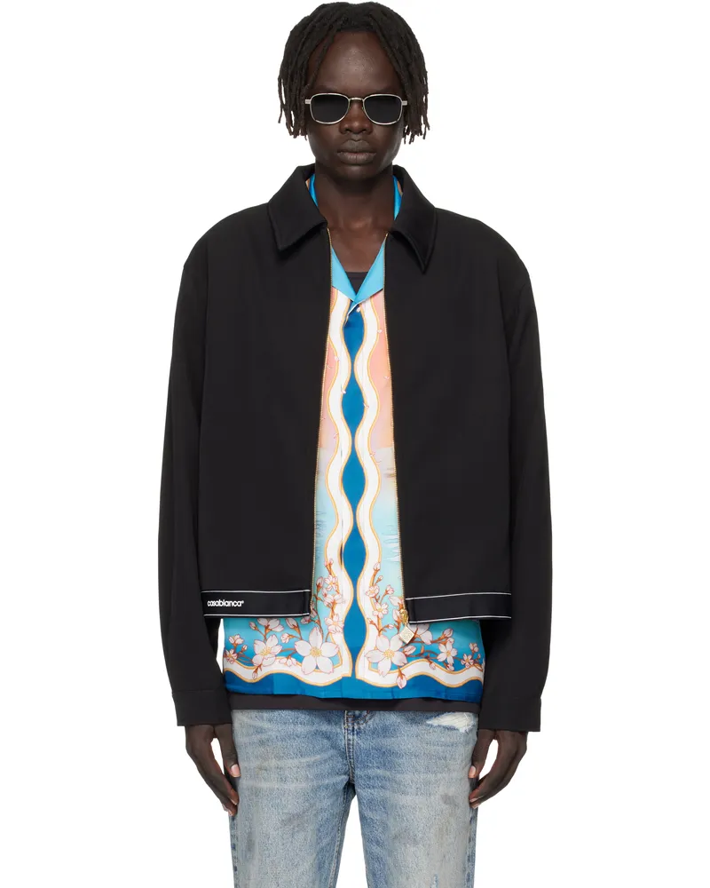 Casablanca Paris Black Sports Tailoring Jacket Black