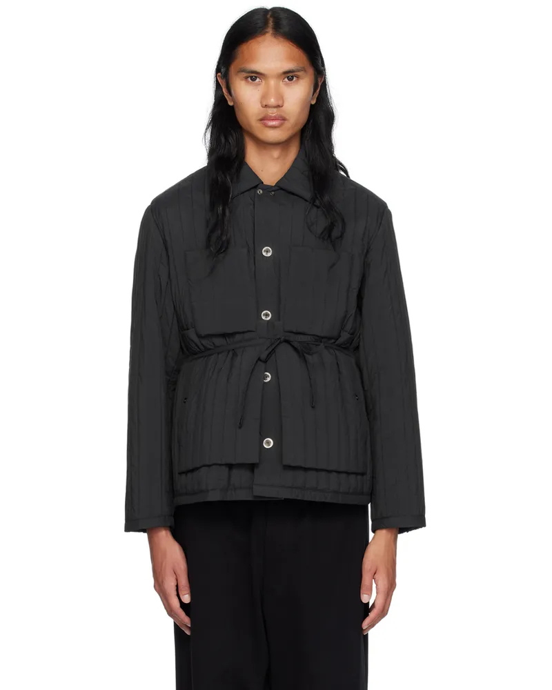 Craig Green Black Quilted Worker Jacket Black