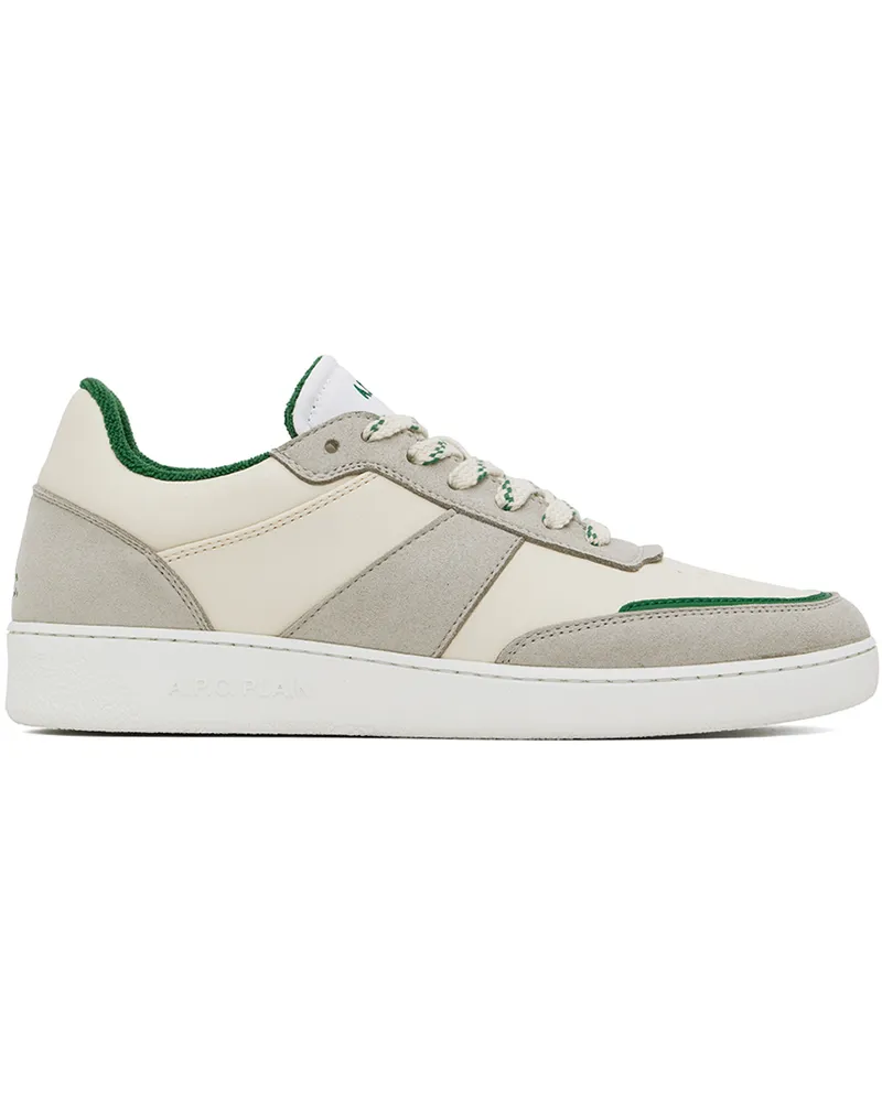A.P.C. White & Gray Plain Sneakers Tal