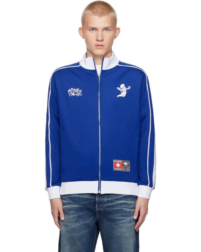 PLACES+FACES Blue 'P+F' FC Track Jacket Blue