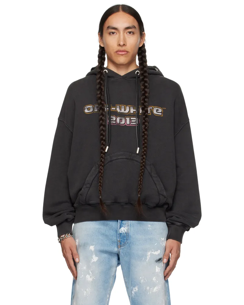 OFF-WHITE Black Digit Bacchus Hoodie Black