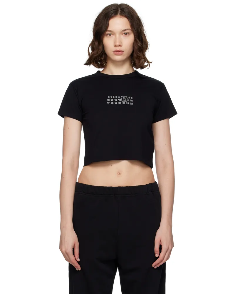 Maison Margiela Black Cropped T-shirt 900