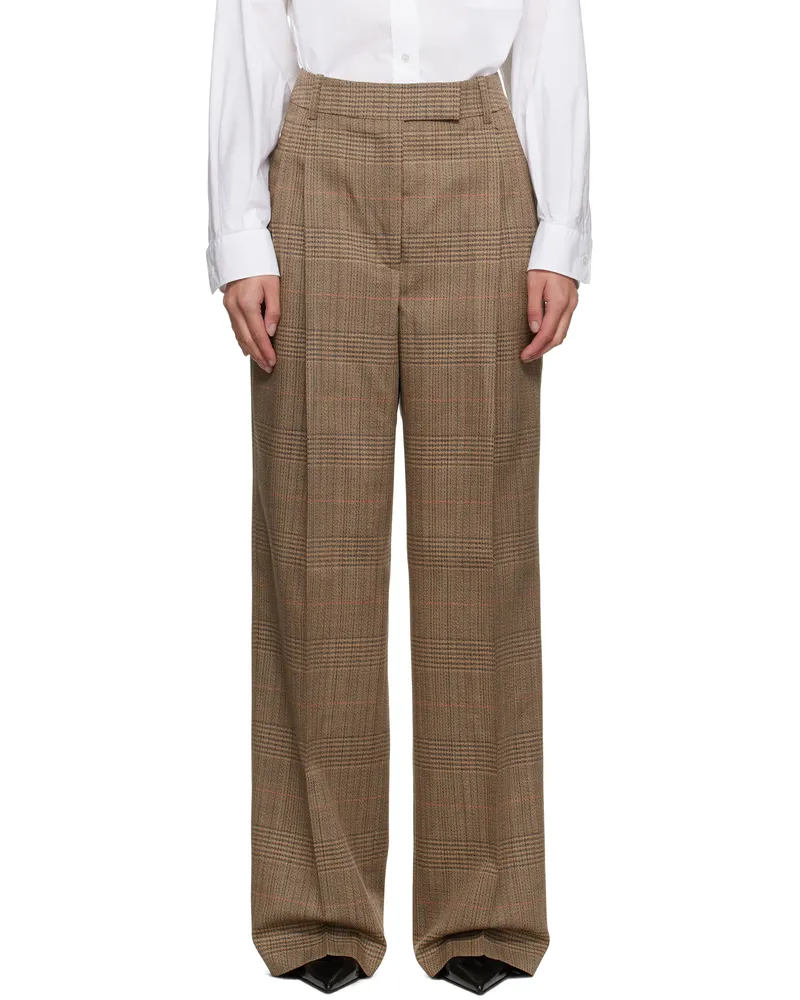 Róhe Beige Mid-Waist Tailored Trousers 280_455