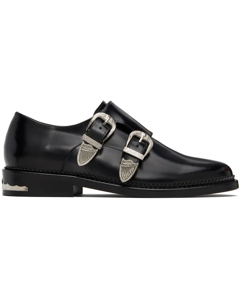 Toga Black Double Monkstraps Black