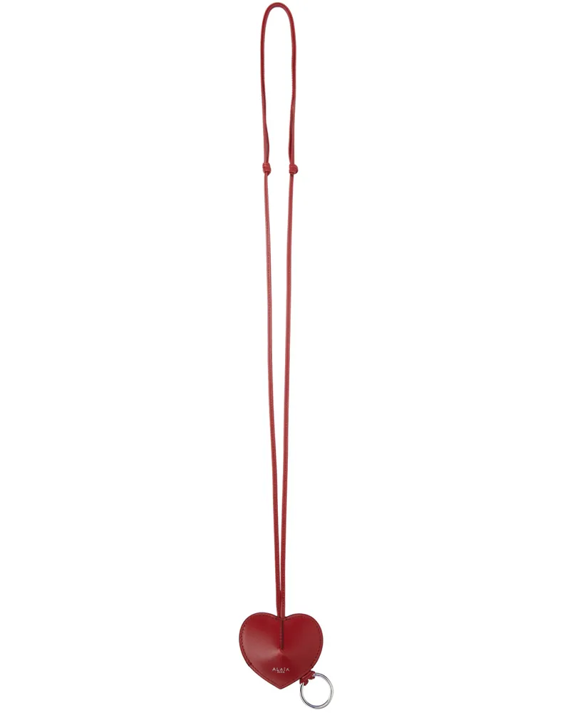 Alaïa Red 'Le Cœur Bell' Keychain 331