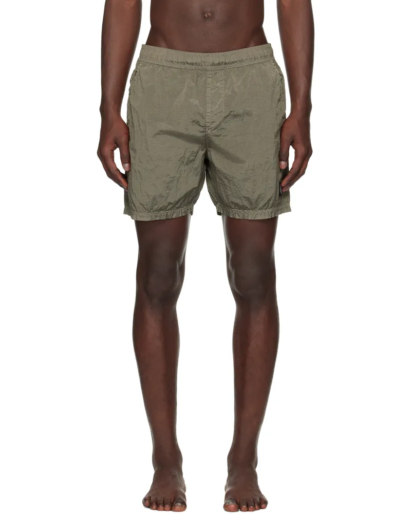 Stone Island Green B100004 Nylon Metal Swim Shorts V0054