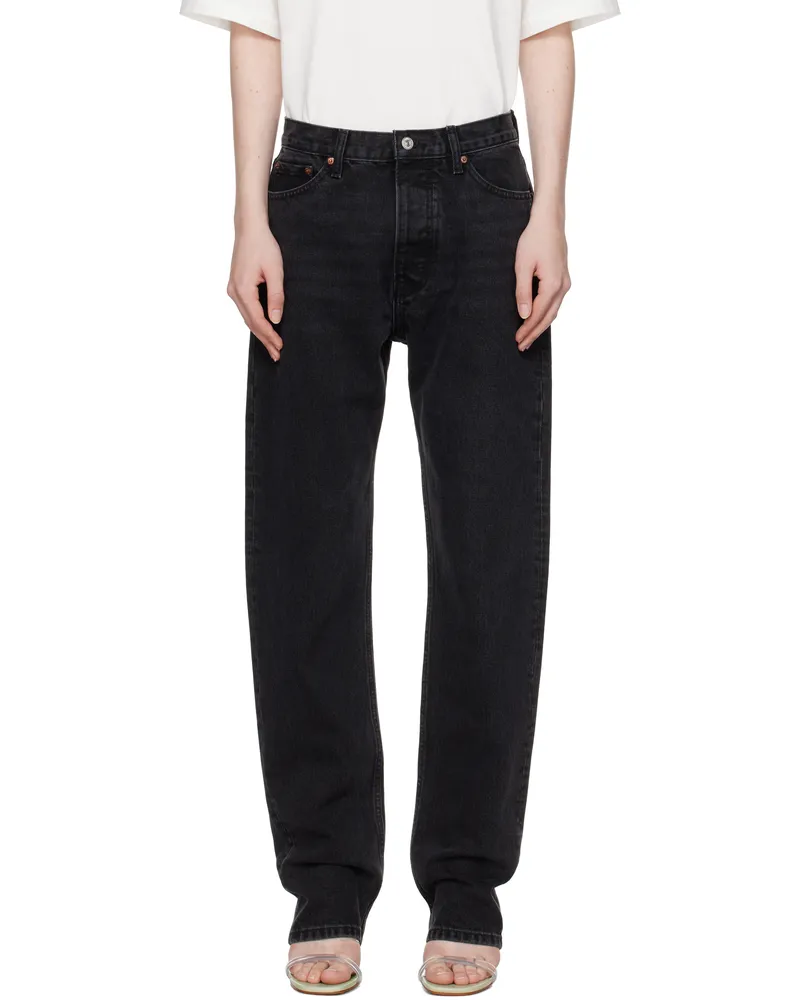 Aya Muse Black Tapered Jeans Black