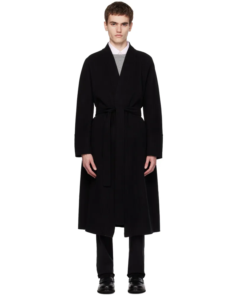 Max Mara Black Calla Coat 013