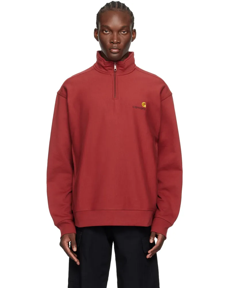 Carhartt WIP Red American Script Sweatshirt Xx
