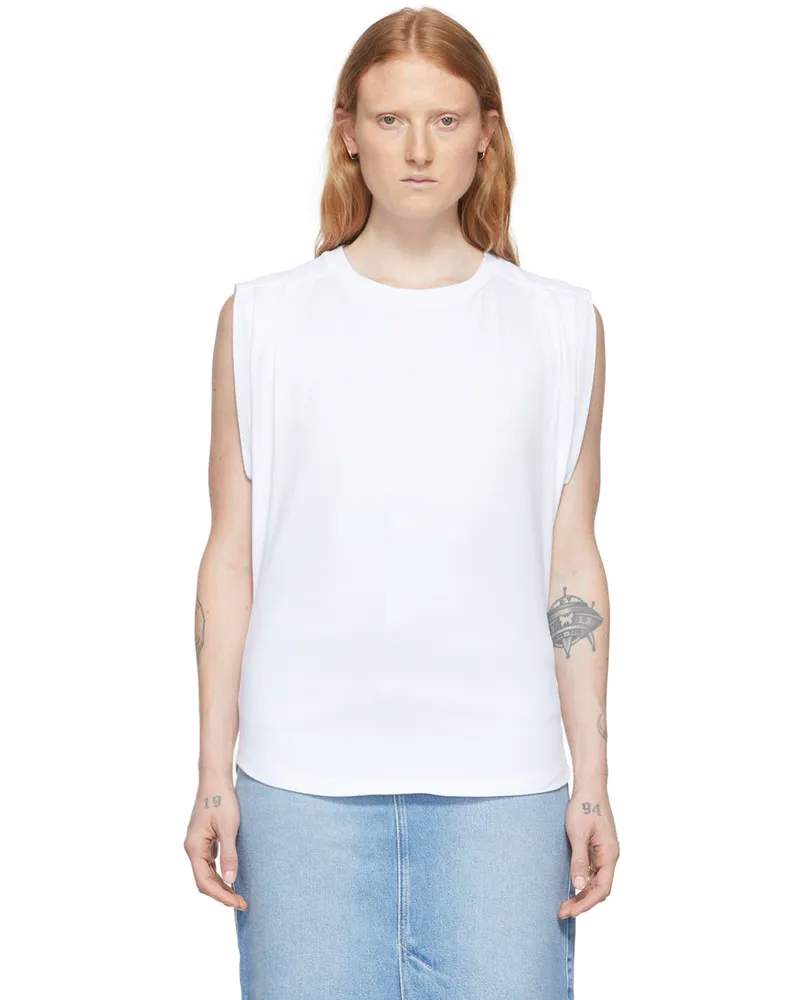 Isabel Marant White Zutti Tank Top 20wh