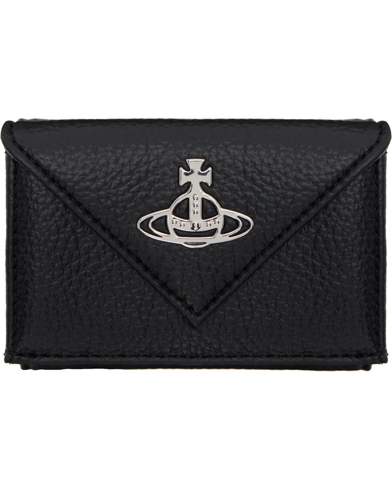 Vivienne Westwood Black Envelope Billfold Wallet Aw24-n403