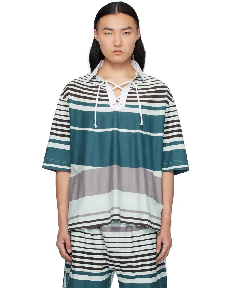 Craig Green Blue Wave Polo Blue