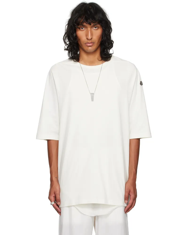Rick Owens Moncler + Rick Owens Off-White Organic Cotton T-shirt 41
