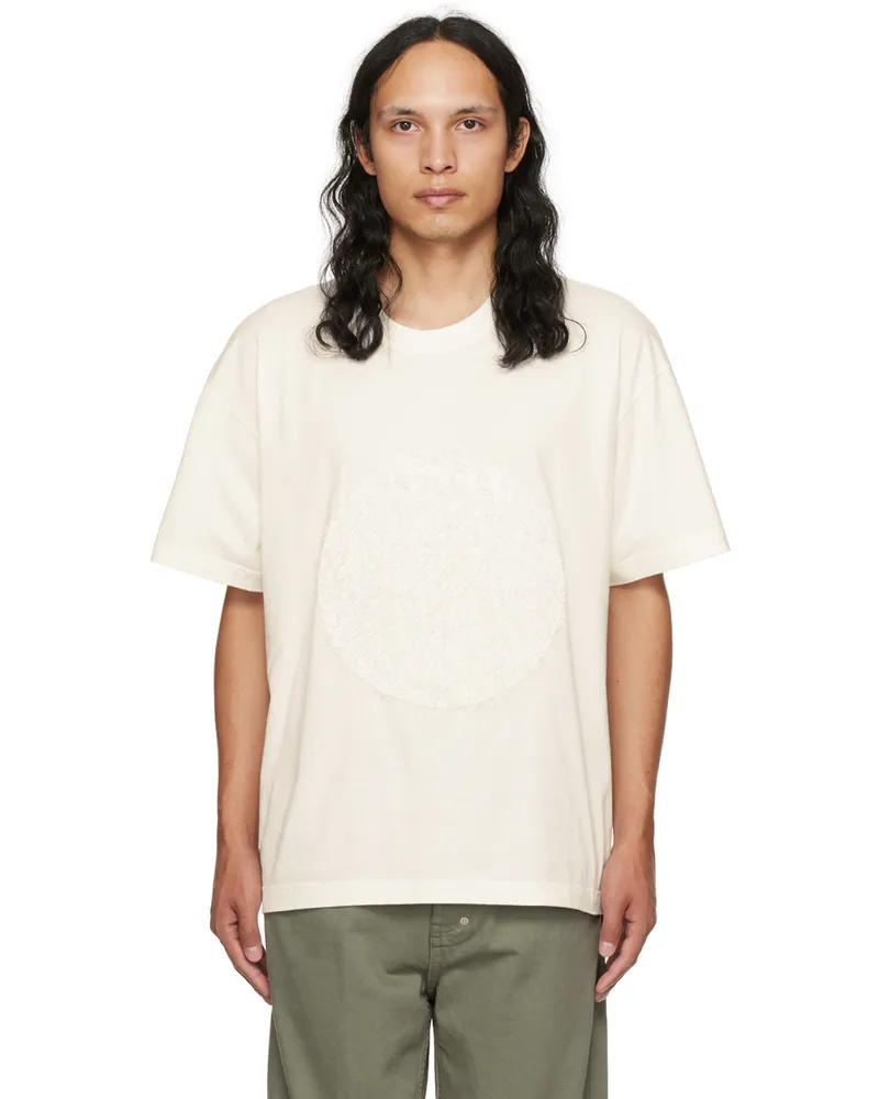 Craig Green White Fluffy Circle T-Shirt Natural