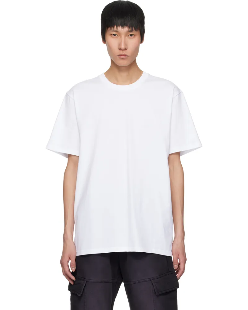 1017 ALYX 9SM White Embroidered Logo T-shirt White