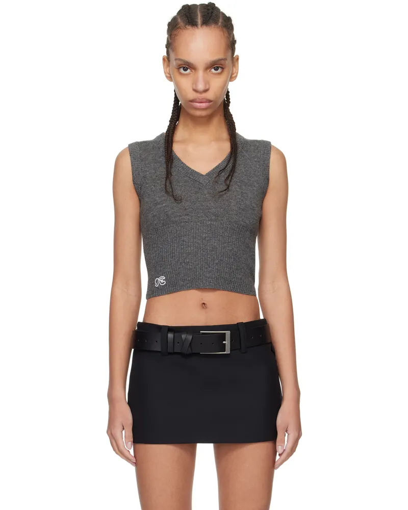 Fax Copy Express SSENSE Exclusive Gray Vest Grey