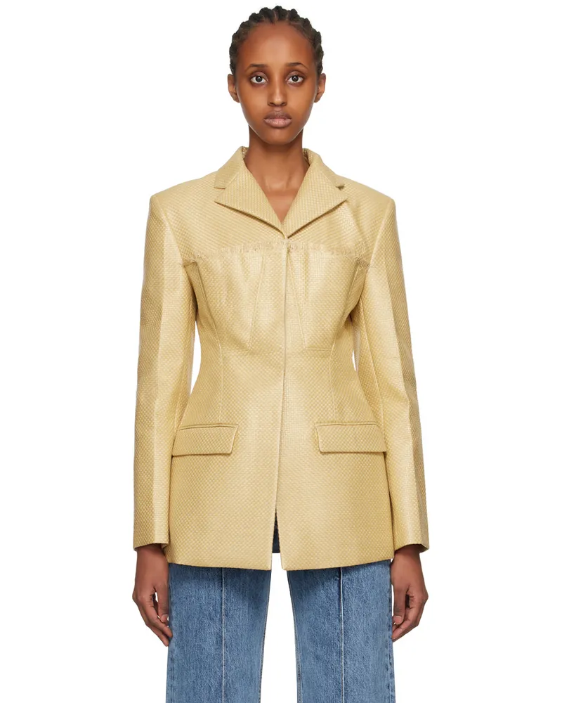 Jacquemus Beige Le Raphia 'La Veste Palha' Blazer 150