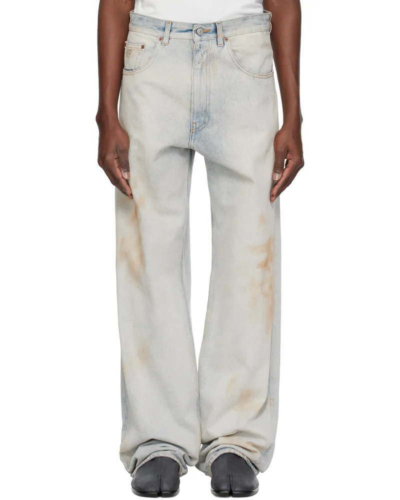 Maison Margiela Blue 5 Pocket Jeans Light