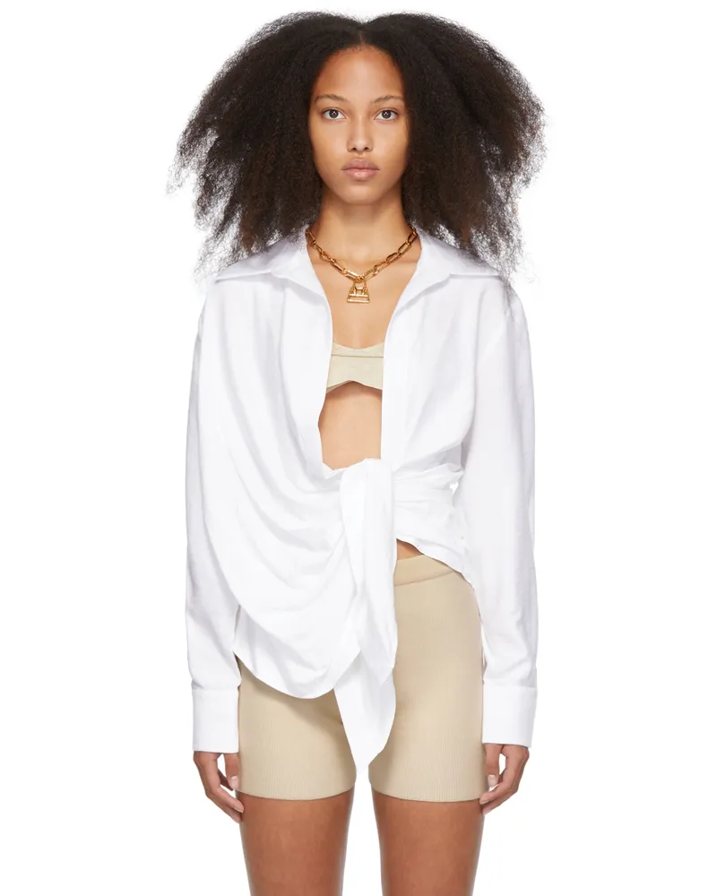 Jacquemus White 'La Chemise Bahia' Shirt White
