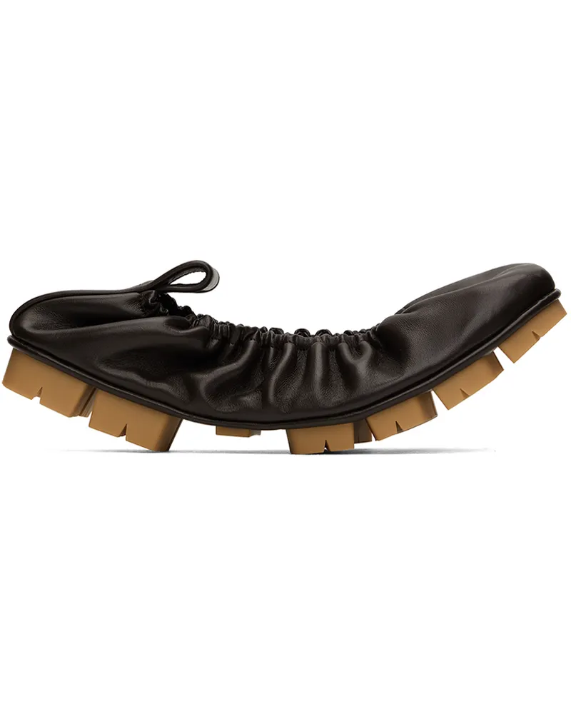 Bottega Veneta Brown Shore Ballerina Flats 2113