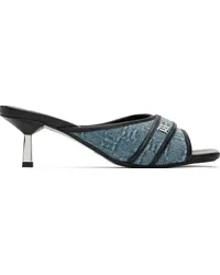 MISBHV Blue Sasha Slip On Heeled Sandals Washed