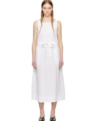 Max Mara White Panfilo Midi Dress Optical