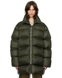 Rick Owens Green Porterville Turtle Down Coat Forest