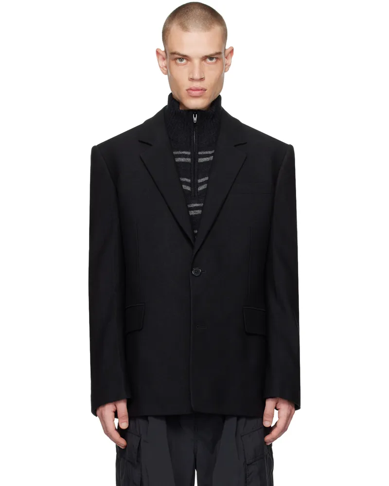 JUUN.J Black Single-Breasted Blazer 5