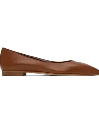 Manolo Blahnik Brown Gelista Ballerina Flats Mbrw