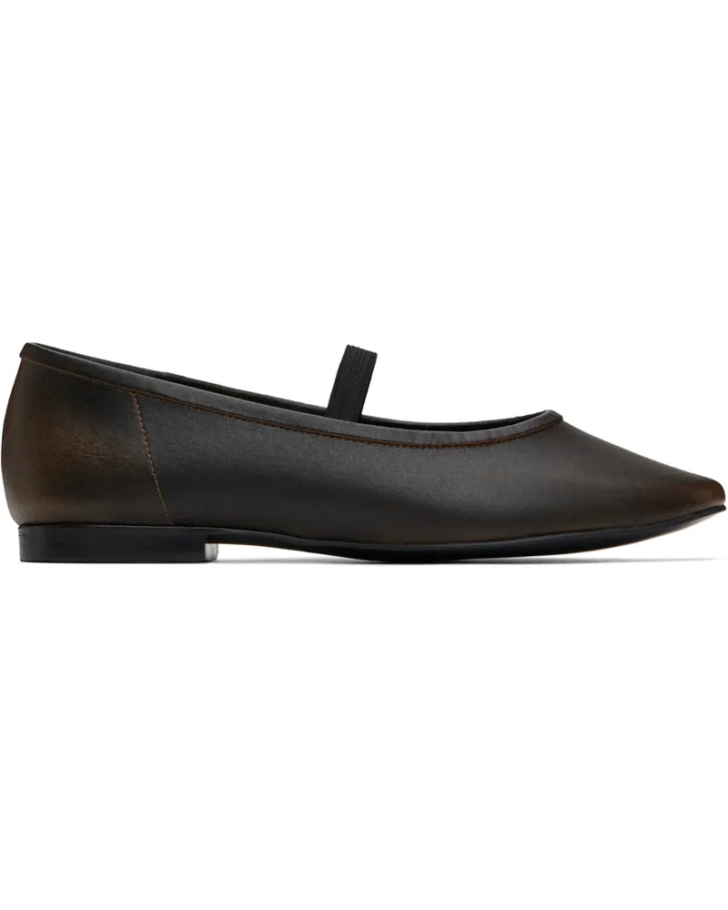 RECTO Brown Katharina Ballerina Flats Vintage