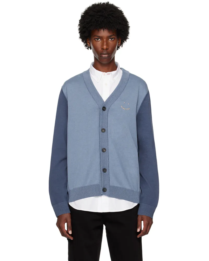 Paul Smith Blue Happy Cardigan 46