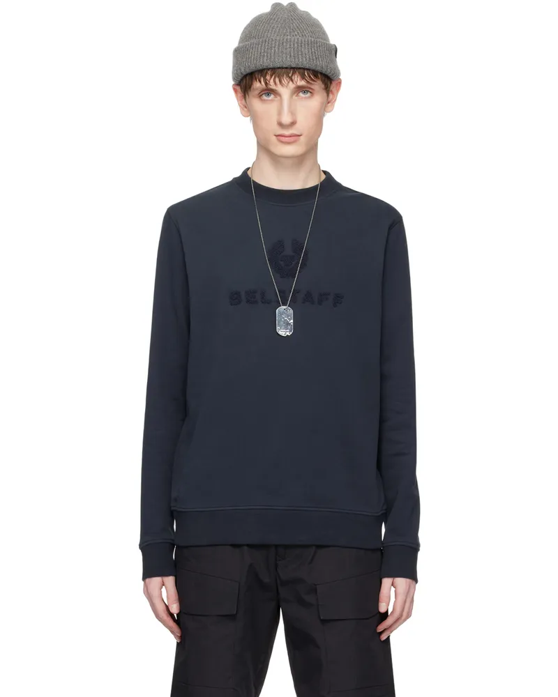 Belstaff Navy Appliqué Sweatshirt Dkink