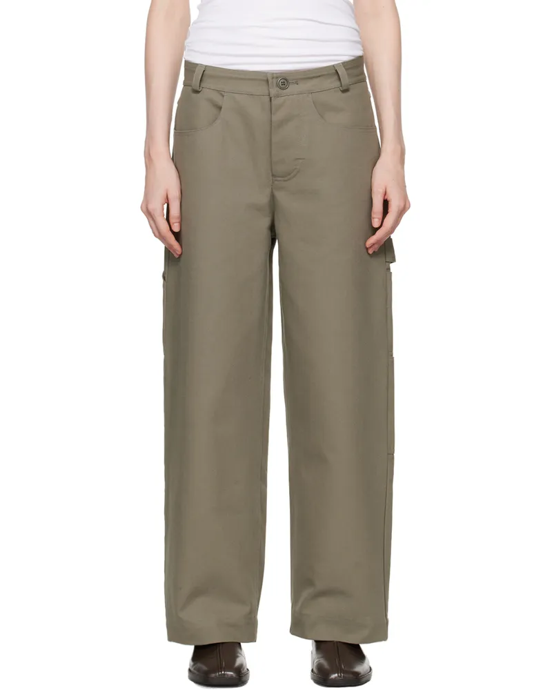 Meta Campania Collective Gray Frankie Workwear Trousers Weimaraner