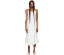 White Strap Midi Dress