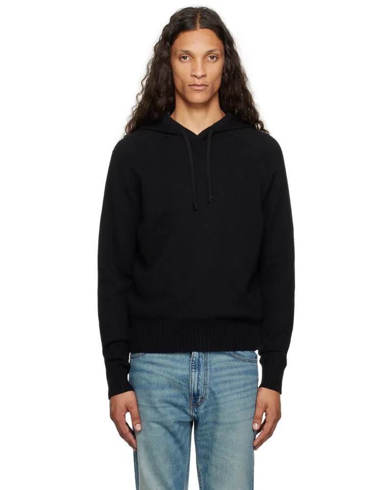 Tom Ford Black Cashmere Hoodie Black