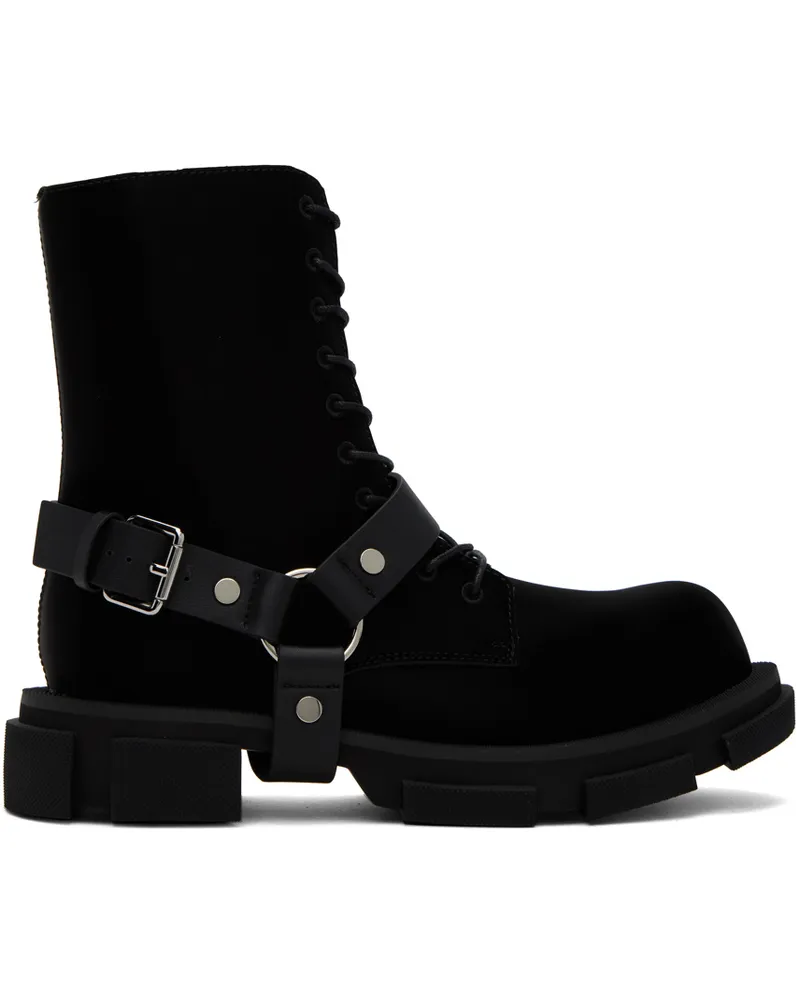 BOTH Black Gao Harness Boots Black