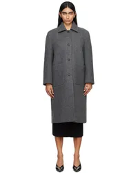 Nothing Written Gray Rohmer Long Wool Coat Dark