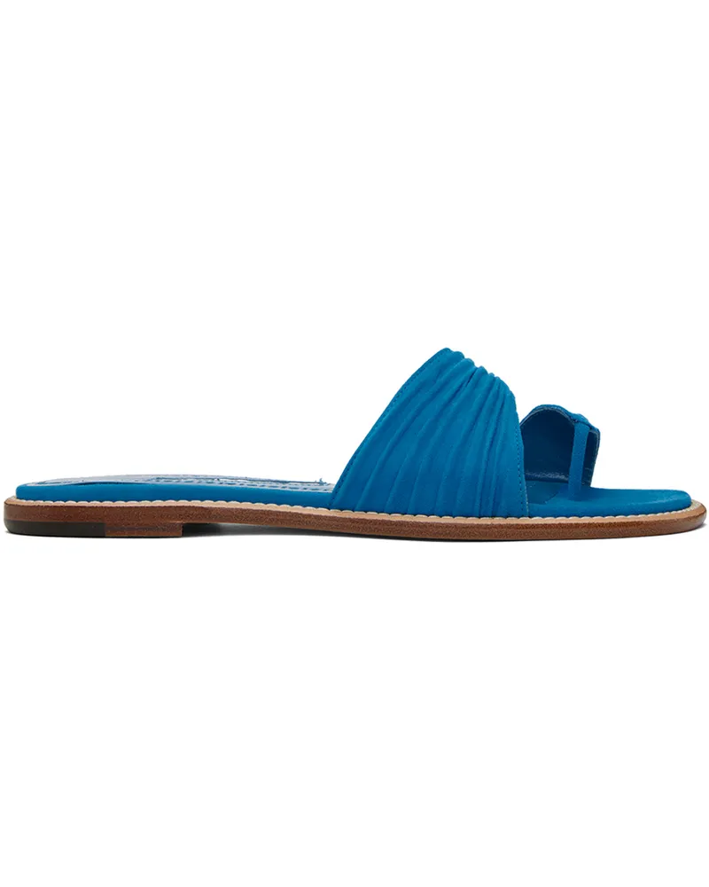 Manolo Blahnik Blue Tibo Sandals 4354