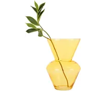 Yellow Fat Neck Vase
