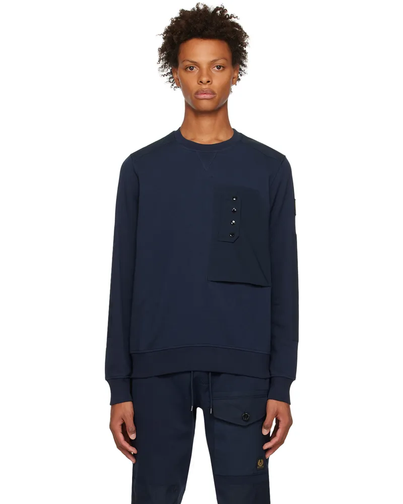 Belstaff Navy Keel Sweatshirt Dark