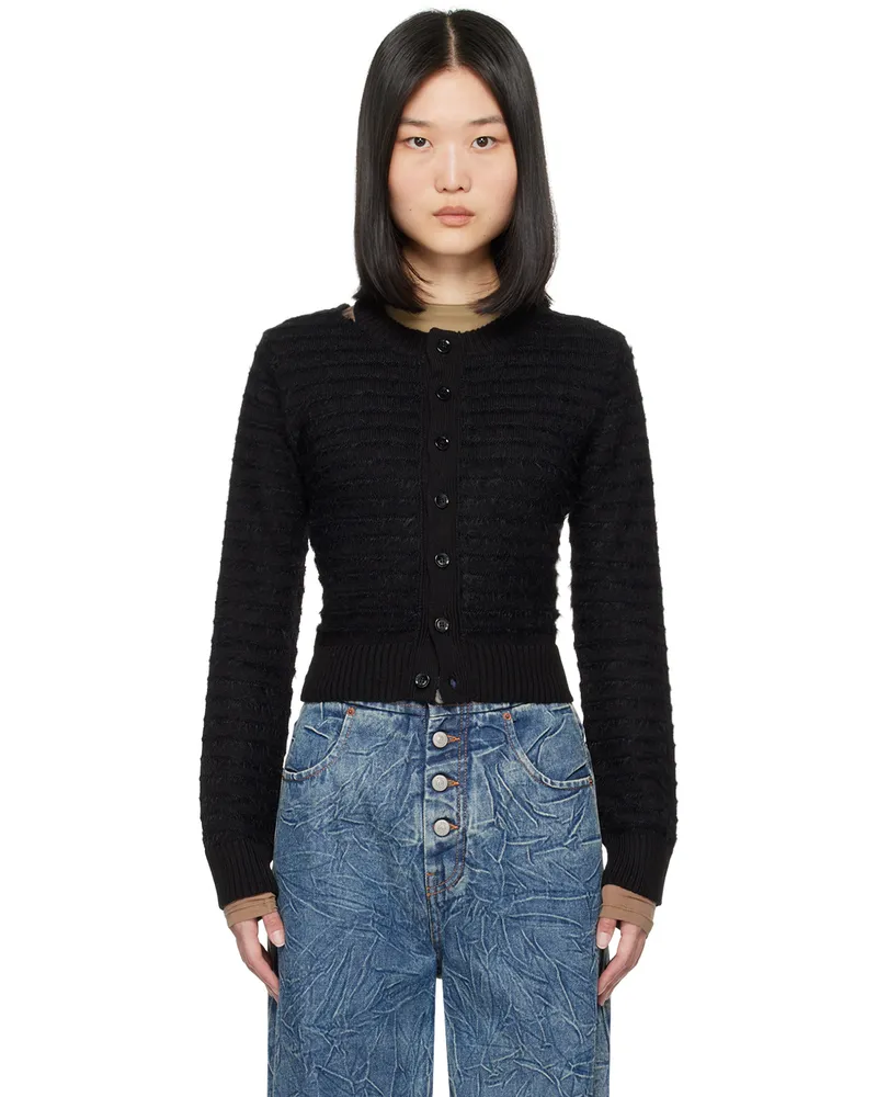 Maison Margiela Black Striped Cardigan 961