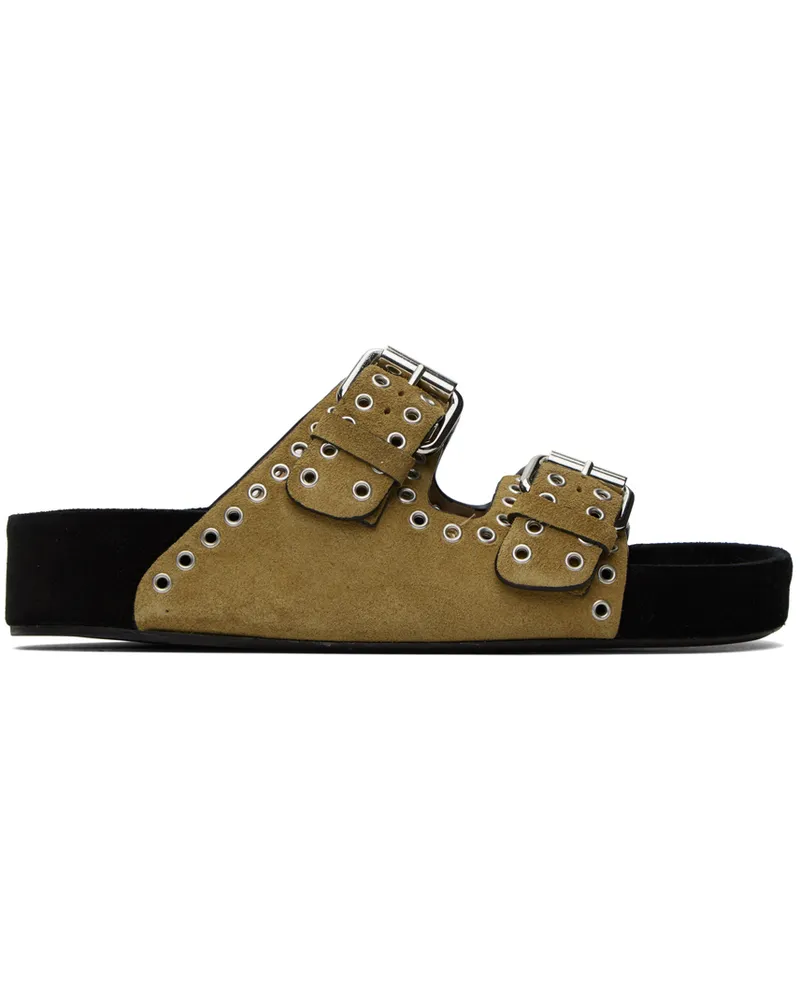 Isabel Marant Taupe Lennyo Buckle Sandals 50ta