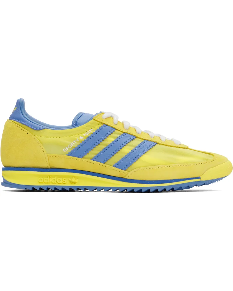 SPORTY & RICH Yellow & Blue adidas Originals Edition SL72 Sneakers Light