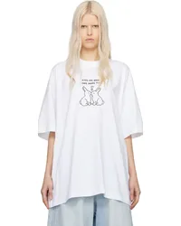 VETEMENTS White Kissing Bunnies T-Shirt White