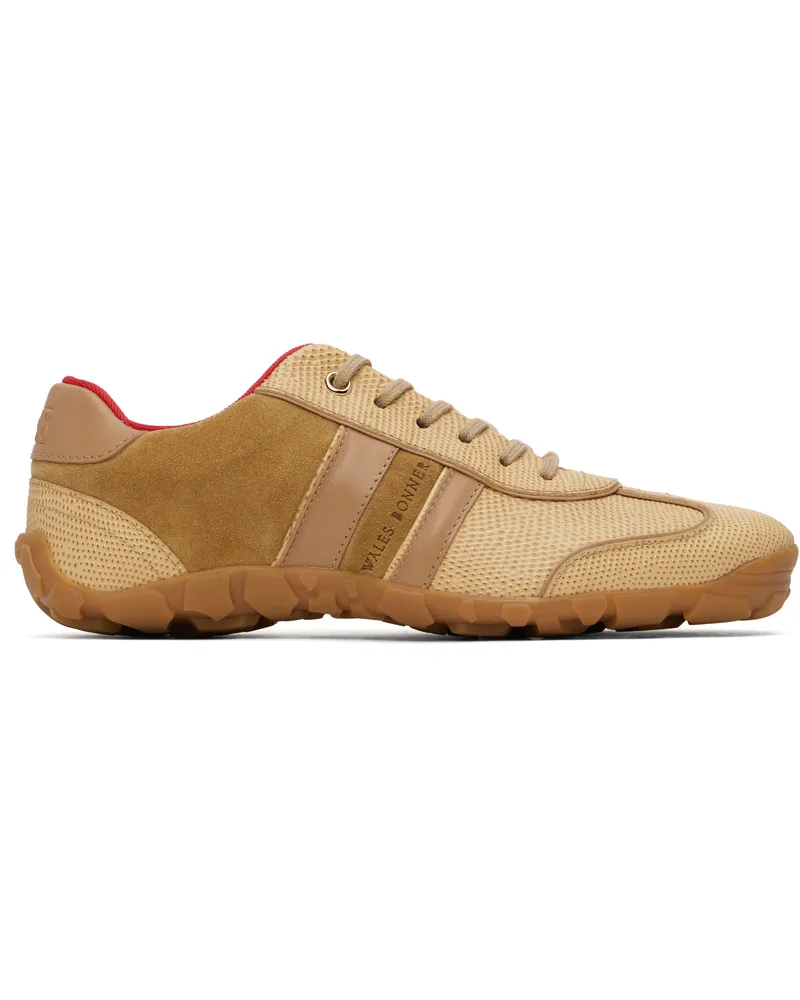 Wales Bonner Beige Leather Sneakers 123