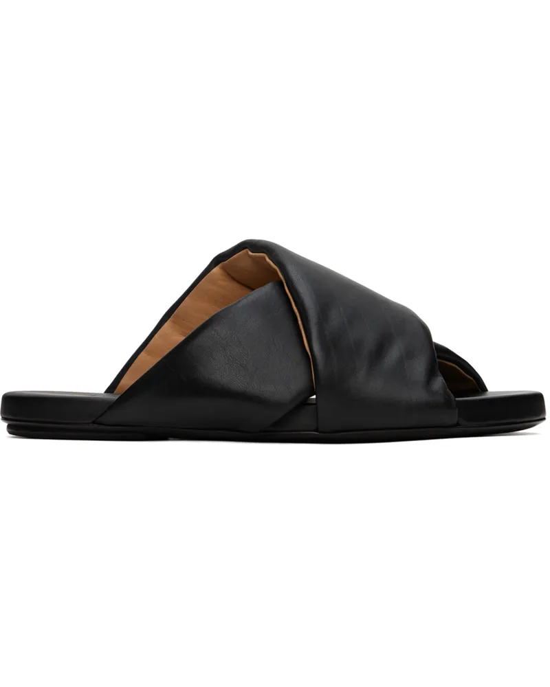Marsèll Black Spanciata Sandals 666